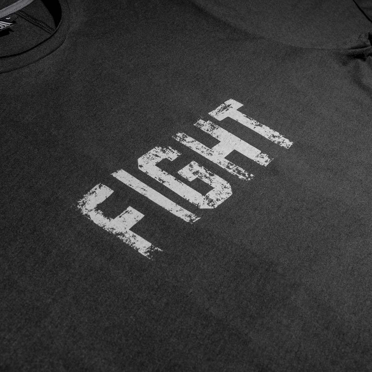 Férfi edző póló - FIGHT - Fekete